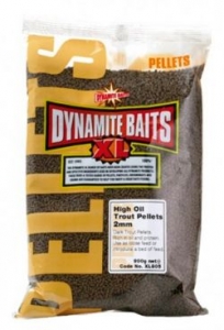 Пеллетс измельченный форелевый DYNAMITE BAITS XL High Oil Trout Pellet Powder, 900g