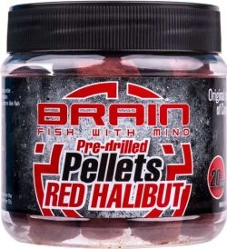 Пеллетс насадочный BRAIN Red Halibut Pre-drilled 20mm 250g