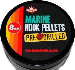 Пеллетс насадочный DYNAMITE BAITS Pre-Drilled Hook Pellets Marine Halibut 8mm, 150g