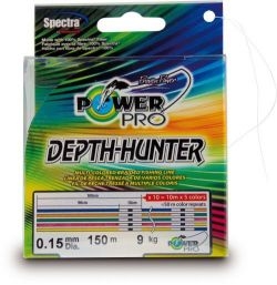 Шнур POWER PRO Depth Hunter Multicolor 150m 0.13mm 8kg/17.5lb