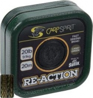 Поводковый материал CARP SPIRIT Re-Action - Camo Green 15lb 20m