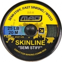 Поводковый материал DAM MAD SKINLINE SEMI-STIFF 25m 20lb /Weed