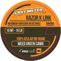 Поводковый материал PROLOGIC Razor K Link 15m - Weed Green Camo