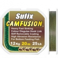 Поводковый материал SUFIX CAMFUSION 20m 25lb OLIVE CAMOSKIN