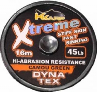 Поводковый материал TRABUCCO K-KARP DYNA-TEX XTREME STIFF SKIN 16m 45lb /Camou Green