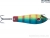 Блесна KUUSAMO Professor 2 with bead 90/18 BLU/GR-B