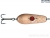 Блесна KUUSAMO Räsänen with bead 50/11 5cm 11g C-S (copper-silver)