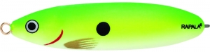 Блесна незацепляйка RAPALA Minnow Spoon 07-GSU 7cm 15g Green Shad UV (GSU)