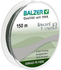 Шнур BALZER Iron Line 8 150m 0.27mm 27.5kg /Green