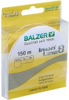 Шнур BALZER Iron Line 8 150m 0.30mm 34.8kg /Yellow