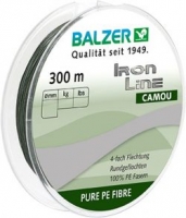 Шнур BALZER Iron Line x4 Сamou 300m 0.10mm 7.5kg