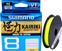 Шнур SHIMANO KAIRIKI 8 PE 150m #1.0/0.16mm 10.3kg Yellow