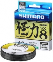 Шнур SHIMANO KAIRIKI SX8 PE 150m 0.25mm 46lb/21kg /Steel Grey