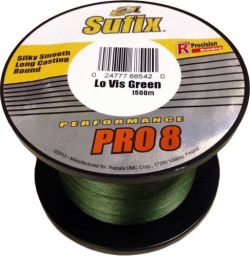 Шнур SUFIX Performance Pro 8 1500m 0.15mm/21lb/10.2kg/Lo-Vis Green