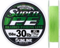Шнур SUNLINE New Super PE 150m #3.0/0.285mm 30lb/15kg /Light Green