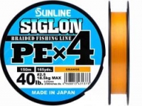 Шнур SUNLINE Siglon PE x4 300m #2.5/0.27mm 40lb/18.5kg /Orange