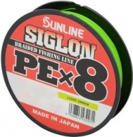 Шнур SUNLINE Siglon PE x8 150m #0.3/0.094mm 5lb/2.1kg /Light Green