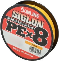 Шнур SUNLINE Siglon PE x8 150m #1.2/0.187mm 20lb/9.2kg /Orange