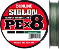 Шнур SUNLINE Siglon PE x8 300m #8.0/0.483mm 100lb/50.0kg /Dark Green