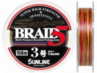 Шнур SUNLINE Super Braid 5 150m #3.0/0.27mm 17kg