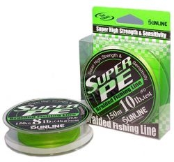 Шнур Sunline Super PE 150m #1.5/0.205mm 15lb/7.5kg /Light Green