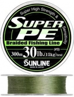 Шнур SUNLINE Super PE 300m #5.0/0.37mm 50lb/25kg /Dark Green
