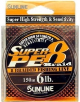 Шнур SUNLINE Super PE 8 Braid 150m #3.0/0.28mm 30lb/15kg