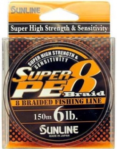Шнур SUNLINE Super PE 8 Braid 150m #1.0/0.165mm 10lb/5kg