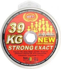 Шнур WFT 39KG Strong EXACT 360m 0.25mm /Multicolor