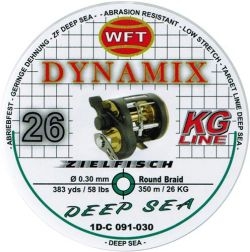 Шнур WFT Round Dynamix Deep Sea Green 26KG 350m 0.30mm 58lbs