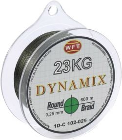 Шнур WFT Round Dynamix Moss Green 23KG 600m 0.25mm