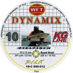 Шнур WFT Round Dynamix Pilk Yellow 220m 0.12mm 22lb/10kg