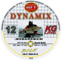Шнур WFT Round Dynamix Pilk Yellow 220m 0.14mm 27lb/12kg
