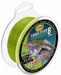 Шнур WFT TargetFish 8 Raubfisch Chartreuse 150m 0.08mm 13lb/6kg