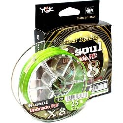 Шнур YGK G-Soul X8 Upgrade 150m #0.6/14lb /Light Green