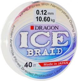 Шнур зимний DRAGON ICE Braid 40m 0.16mm 15.50kg