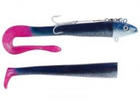 Силиконовая приманка BALZER Adrenalin Arctic Eel Blue Silver-Glitter with pink tail 30cm 400g