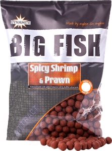 Бойлы тонущие DYNAMITE BAITS Hi-Attract Spicy Shrimp & Prawn - Krill 15mm, 1kg