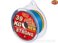 Шнур WFT 39KG Strong 300m Multicolor 0.25mm