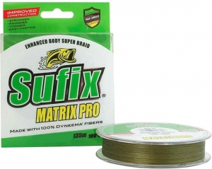 Шнур Sufix MATRIX PRO 135m #1.5/0.20mm 40lb/18kg Midnight Green