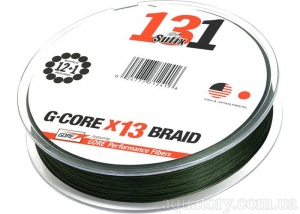 Шнур SUFIX 131 G-Core 150m #1.2/0.185mm 25lb/11.4kg /Lo-Vis Green
