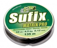 Шнур Sufix Matrix Pro 135m 0.14mm/8.4kg/18lb/Midnight Green
