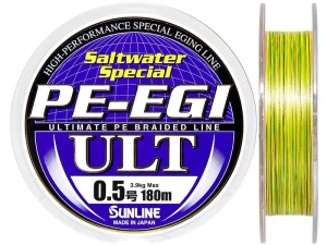 Шнур SUNLINE PE-EGI ULTIMATE 180m #0.5/0.117mm 3.9kg