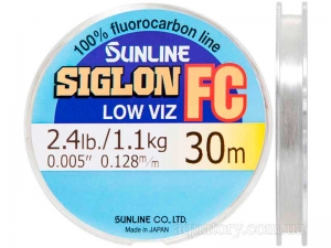 Леска флюорокарбоновая SUNLINE Siglon FC 30m 0.128mm