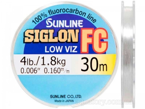 Леска флюорокарбоновая SUNLINE Siglon FC 30m 0.16mm 4lb/1.8kg