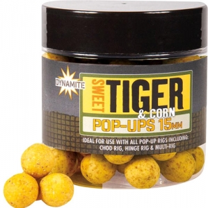 Бойли плаваючі DYNAMITE BAITS Foodbait Pop-Ups - Sweet Tiger & Corn 15mm