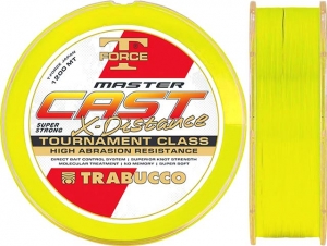 Леска TRABUCCO T-Force Master Cast X-Distance 1200m 0.33mm 30.63lb/13.89kg Hi-Viz Fluo Yellow