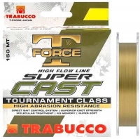 Леска TRABUCCO New T-FORCE Super Cast 150m 0.45mm 60.62lb/27.50kg Amber-Brown