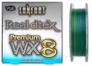 Шнур YGK Lonfort Real DTex X8 150m #0.4/0.104mm 12lb/6kg /Multicolor